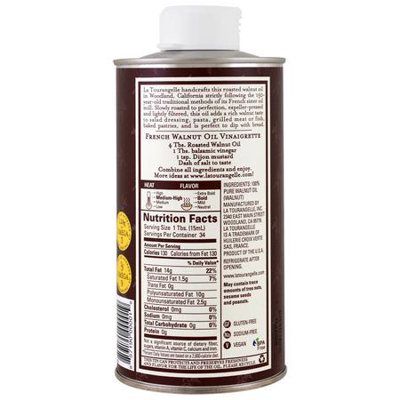 醋, 油: La Tourangelle, Roasted Walnut Oil, 16.9 fl oz (500 ml)