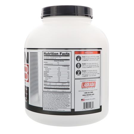蛋白質, 運動營養: Labrada Nutrition, Lean Pro8, Vanilla, 5 lbs (2268 g)