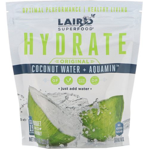 Laird Superfood, Hydrate, Original, Coconut Water + Aquamin, 8 oz (227 g) Review