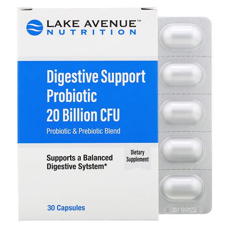 Lake Avenue Nutrition Probiotic Formulas - 益生菌, 消化, 補品