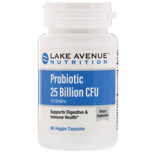 Lake Avenue Nutrition, Probiotic, 10 Strains, 25 Billion CFU, 60 Veggie Capsules Review