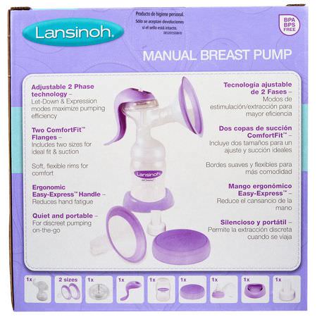 母乳喂養, 孕婦: Lansinoh, Manual Breast Pump, 1 Manual Breast Pump and Accessories