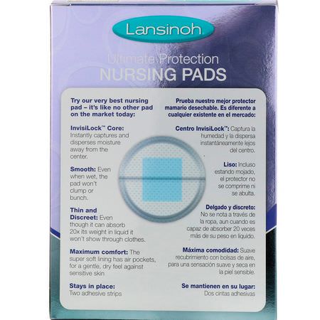 產婦護理墊: Lansinoh, Ultimate Protection Nursing Pads, Maximum, 50 Pads