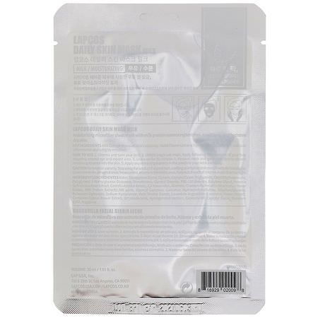 面膜, 面膜: Lapcos, Milk Sheet Mask, Moisturizing, 1 Mask, 1.01 fl oz (30 ml)