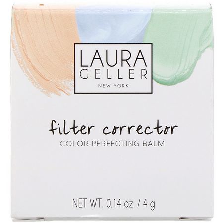 遮瑕膏, 臉部: Laura Geller, Filter Corrector, Color Perfecting Balm, 0.14 oz (4 g)