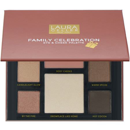 眼影, 眼睛: Laura Geller, Party in a Palette, Full Face Palette Collection, 3 Eye + Cheek Palettes