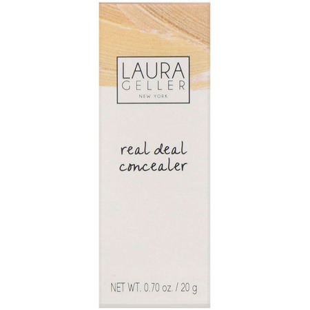遮瑕, 臉部: Laura Geller, Real Deal Concealer, Light, 0.7 oz (20 g)