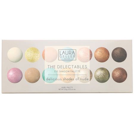 化妝禮品, 眼影: Laura Geller, The Delectables Eye Shadow Palette, Delicious Shades of Nude, 14 Well Palette