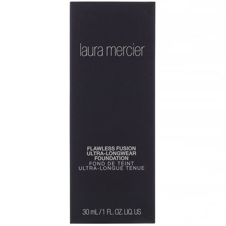 基礎, 臉部: Laura Mercier, Flawless Fusion, Ultra-Longwear Foundation, 4W1 Maple, 1 fl oz (30 ml)