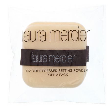 化妝海綿, 化妝刷: Laura Mercier, Invisible Pressed Setting Powder Puff Refill, 2 Pack