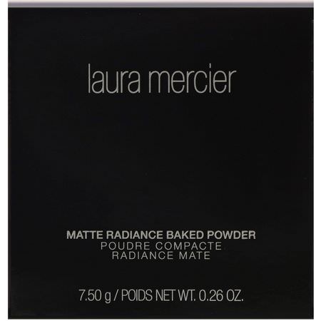 定型噴霧, 粉末: Laura Mercier, Matte Radiance Baked Powder, 03 Bronze Golden Nude, 0.26 oz (7.50 g)