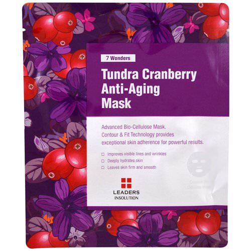 Leaders, 7 Wonders, Tundra Cranberry Anti-Aging Mask, 1 Mask Review