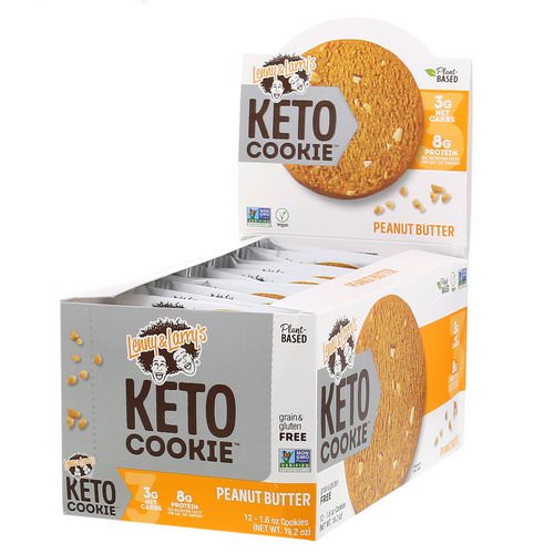 Lenny & Larry's, Keto Cookies, Peanut Butter, 12 Cookies, 1.6 oz (45 g) Each Review