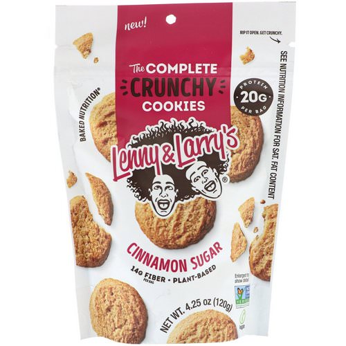 Lenny & Larry's, The Complete Crunchy Cookies, Cinnamon Sugar, 4.25 oz (120 g) Review