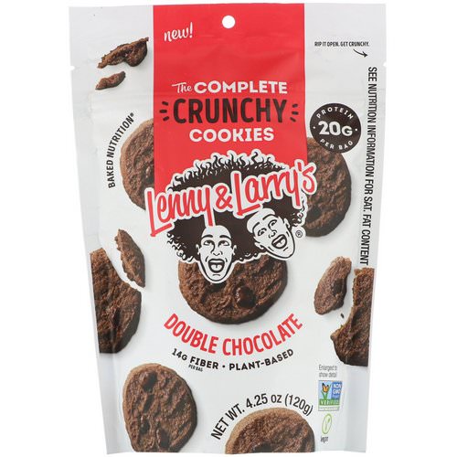 Lenny & Larry's, The Complete Crunchy Cookies, Double Chocolate, 4.25 oz (120 g) Review