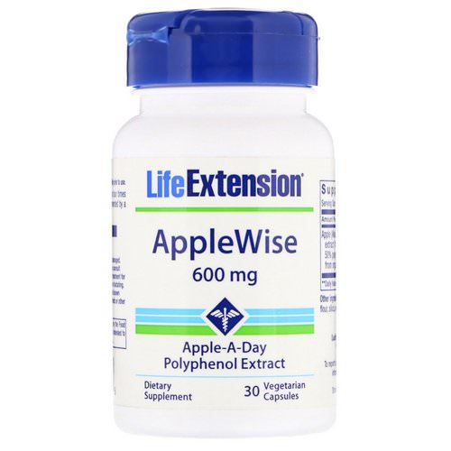 Life Extension, AppleWise, 600 mg, 30 Vegetarian Capsules Review