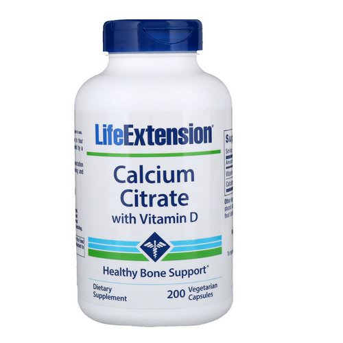Life Extension, Calcium Citrate with Vitamin D, 200 Vegetarian Capsules Review