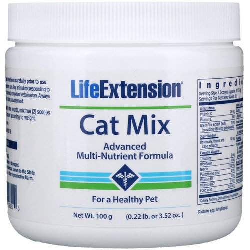 Life Extension, Cat Mix, Advanced Multi-Nutrient Formula, 3.52 oz (100 g) Review