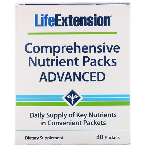 Life Extension, Comprehensive Nutrient Packs Advanced, 30 Packets Review