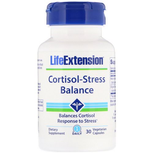 Life Extension, Cortisol-Stress Balance, 30 Vegetarian Capsules Review