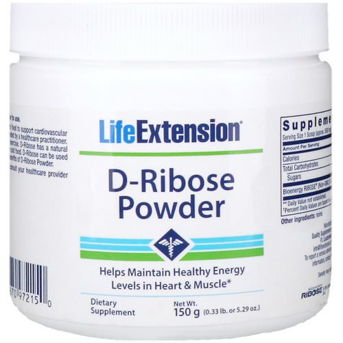 Life Extension, D-Ribose Powder, 5.29 oz (150 g) Review