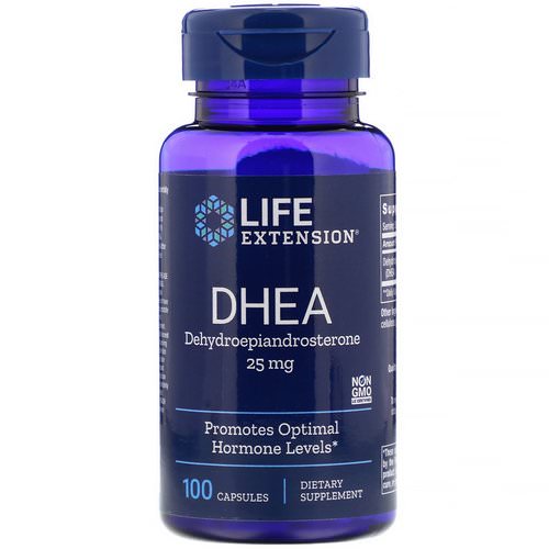 Life Extension, DHEA, 25 mg, 100 Capsules Review