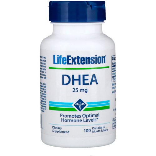 Life Extension, DHEA, 25 mg, 100 Dissolve in Mouth Tablets Review