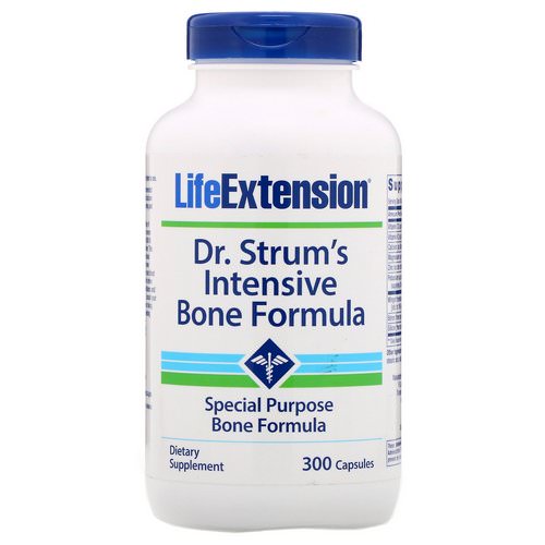 Life Extension, Dr. Strum's Intensive Bone Formula, 300 Capsules Review