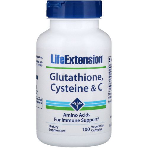 Life Extension, Glutathione, Cysteine & C, 100 Vegetarian Capsules Review