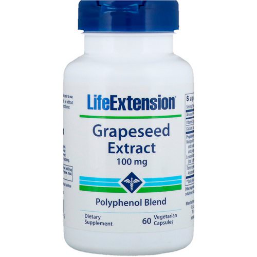 Life Extension, Grapeseed Extract, 100 mg, 60 Vegetarian Capsules Review