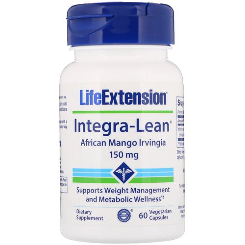 Life Extension, Integra-Lean, African Mango Irvingia, 150 mg, 60 Vegetarian Capsules Review