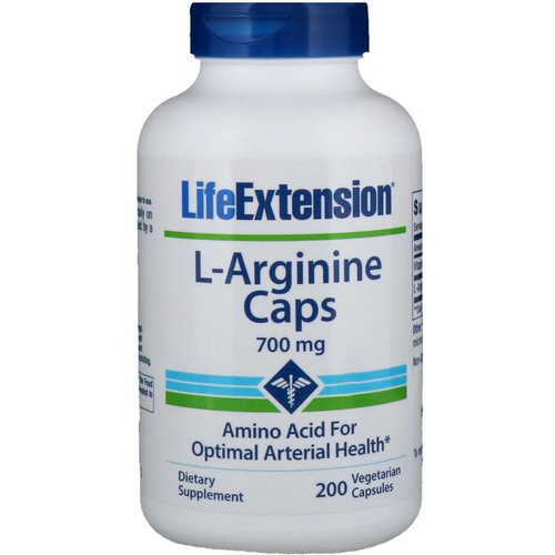 Life Extension, L-Arginine Caps, 700 mg, 200 Vegetarian Capsules Review