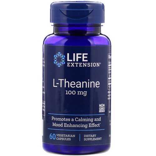 Life Extension, L-Theanine, 100 mg, 60 Vegetarian Capsules Review