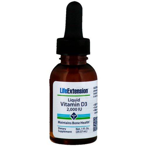 Life Extension, Liquid Vitamin D3, 2000 IU, 1 fl oz (29.57 ml) Review