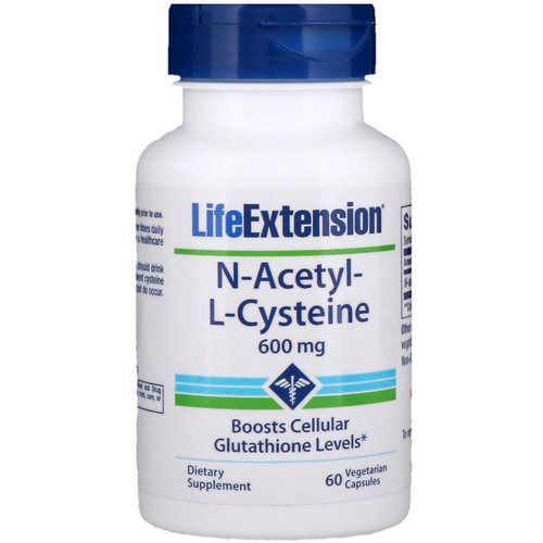 Life Extension, N-Acetyl-L-Cysteine, 600 mg, 60 Vegetarian Capsules Review