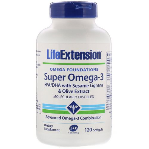 Life Extension, Omega Foundations, Super Omega-3, 120 Softgels Review