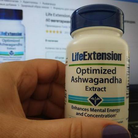 Life Extension, Optimized Ashwagandha Extract, 60 Vegetarian Capsules
