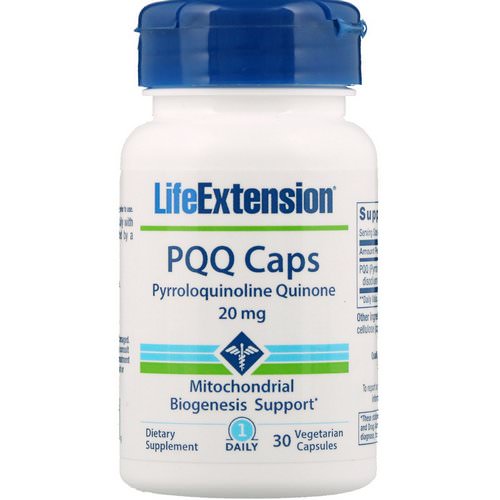 Life Extension, PQQ Caps, 20 mg, 30 Vegetarian Capsules Review