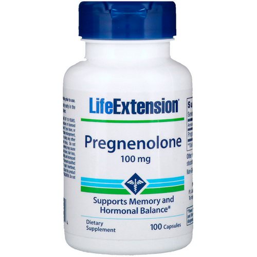 Life Extension, Pregnenolone, 100 mg, 100 Capsules Review