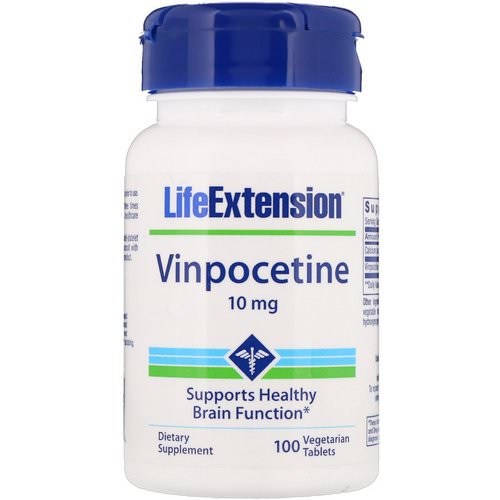 Life Extension, Vinpocetine, 10 mg, 100 Vegetarian Tablets Review