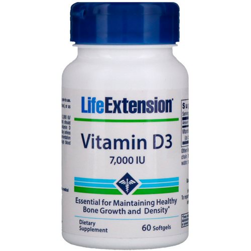 Life Extension, Vitamin D3, 7,000 IU, 60 Softgels Review