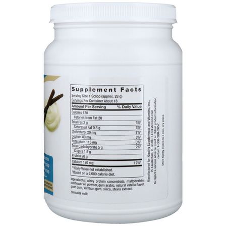 乳清蛋白, 運動營養: Life Extension, Wellness Code, Whey Protein Concentrate, Vanilla Flavor, 1.1 lbs (500 g)