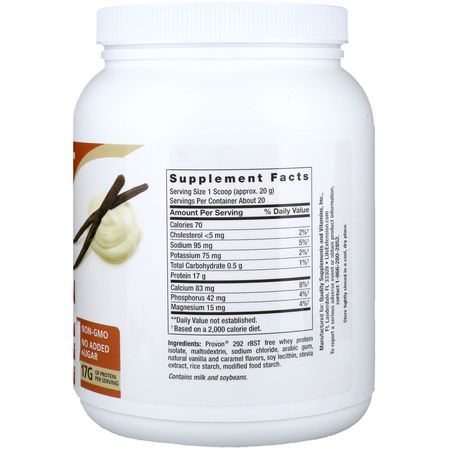 乳清蛋白, 運動營養: Life Extension, Wellness Code, Whey Protein Isolate, Vanilla Flavor, 0.89 lb (403 g)