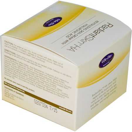 面霜, 玻尿酸精華液: Life-flo, Radiant Skin HA, Revitalizing Skin Cream with Hyaluronic Acid, 1.7 fl oz (50.3 ml)