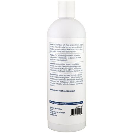 鎂, 礦物質: Life-flo, Magnesium Bath Oil Soak, Lavender, 16 fl oz (473 ml)