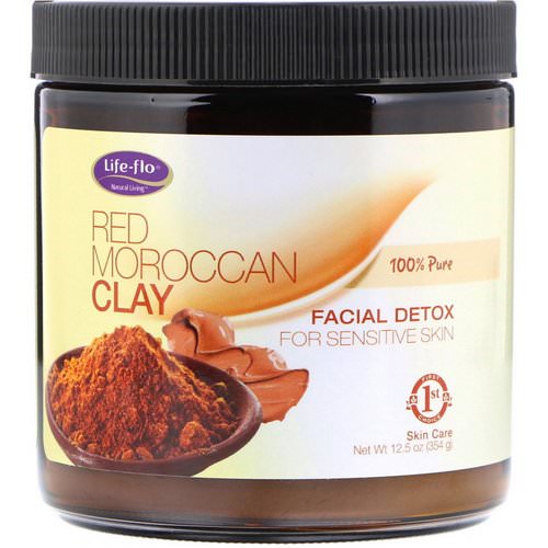 Life-flo, Red Moroccan Clay, Facial Detox, 12.5 oz (354 g) Review