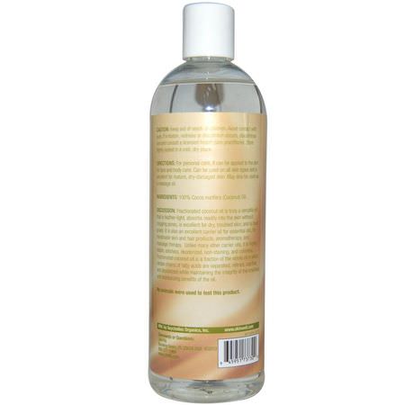面油, 面霜: Life-flo, Skin Care, Fractionated Coconut Oil, 16 fl oz (473 ml)