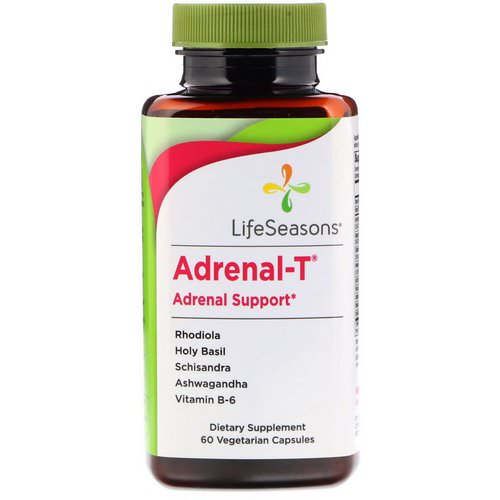 LifeSeasons, Adrenal-T, Adrenal Support, 60 Vegetarian Capsules Review