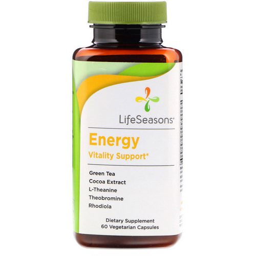 LifeSeasons, Energy, Vitality Support, 60 Vegetarian Capsules Review