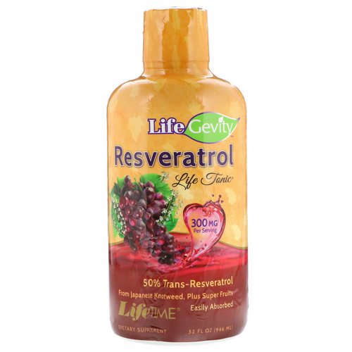 LifeTime Vitamins, LifeGevity Resveratrol Life Tonic, 32 fl oz (942 ml) Review